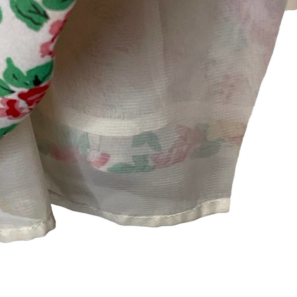 Altard State Cold Shoulder Floral Boho Mesh Lace Flowy Tunic Top Small Women - Picture 5 of 8